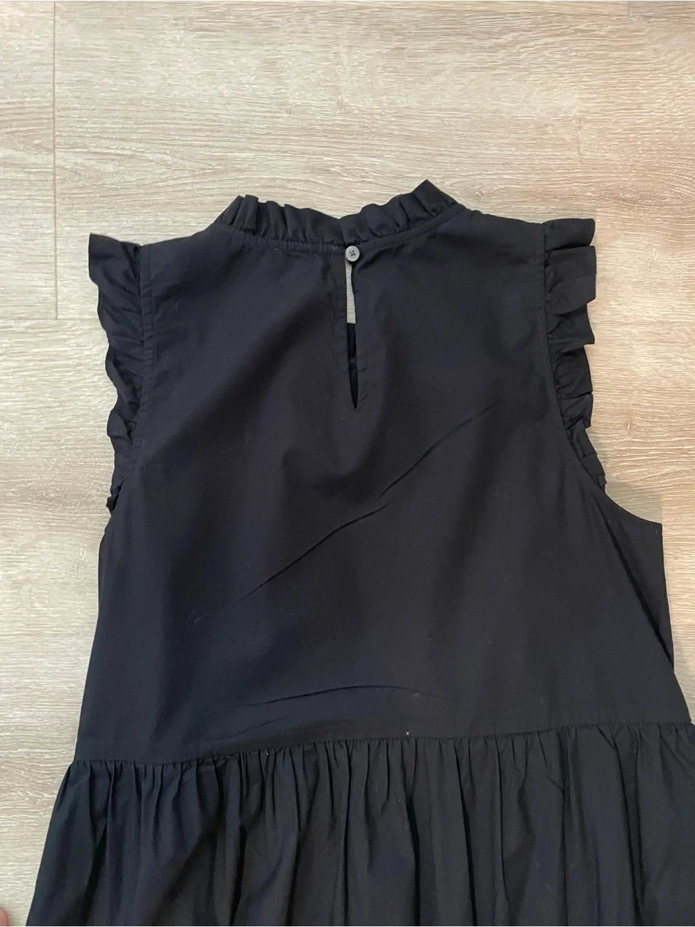 Black Tiered Midi Dress By J.Crew